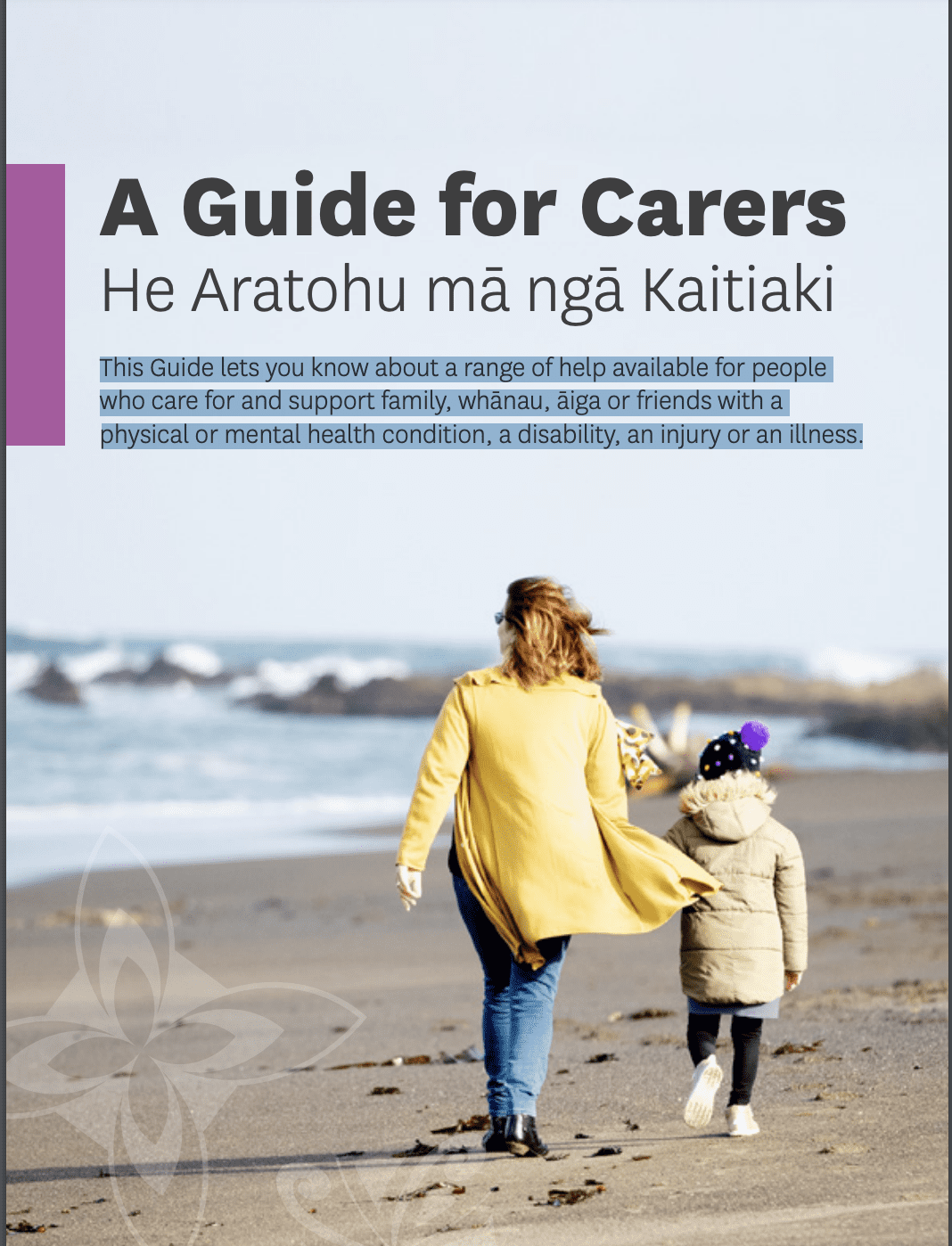 New Guide for Carers He Aratohu mā ngā Kaitiaki