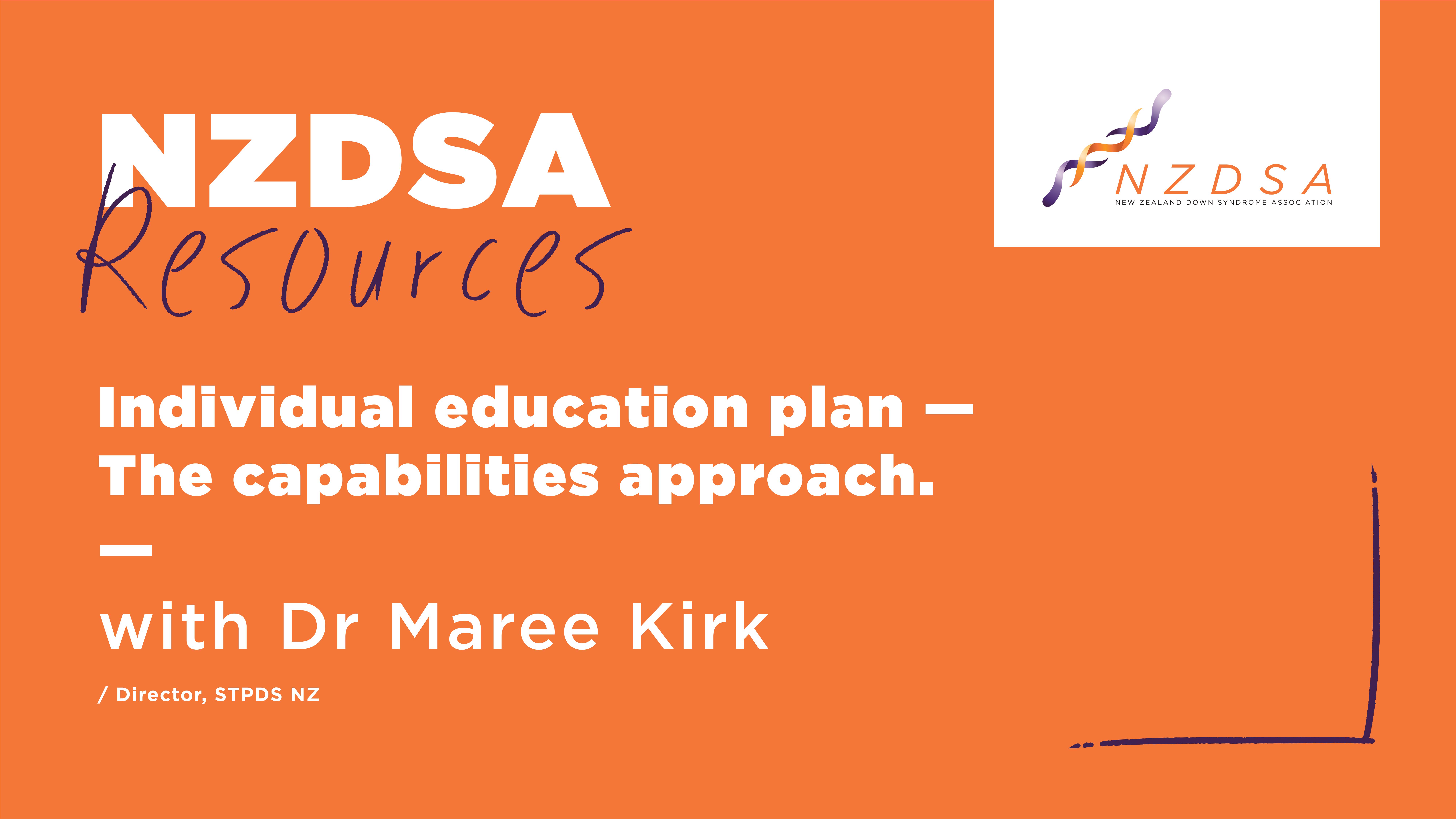 Individual Education Plan – The capabilities approach (WEBINAR)